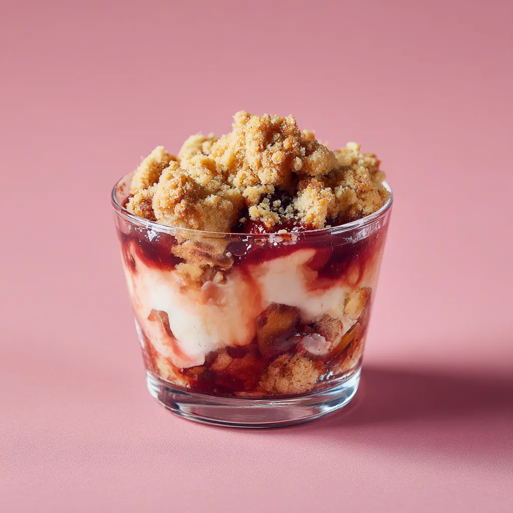 [4471] Compotée de fruits de saison et crumble d'amande