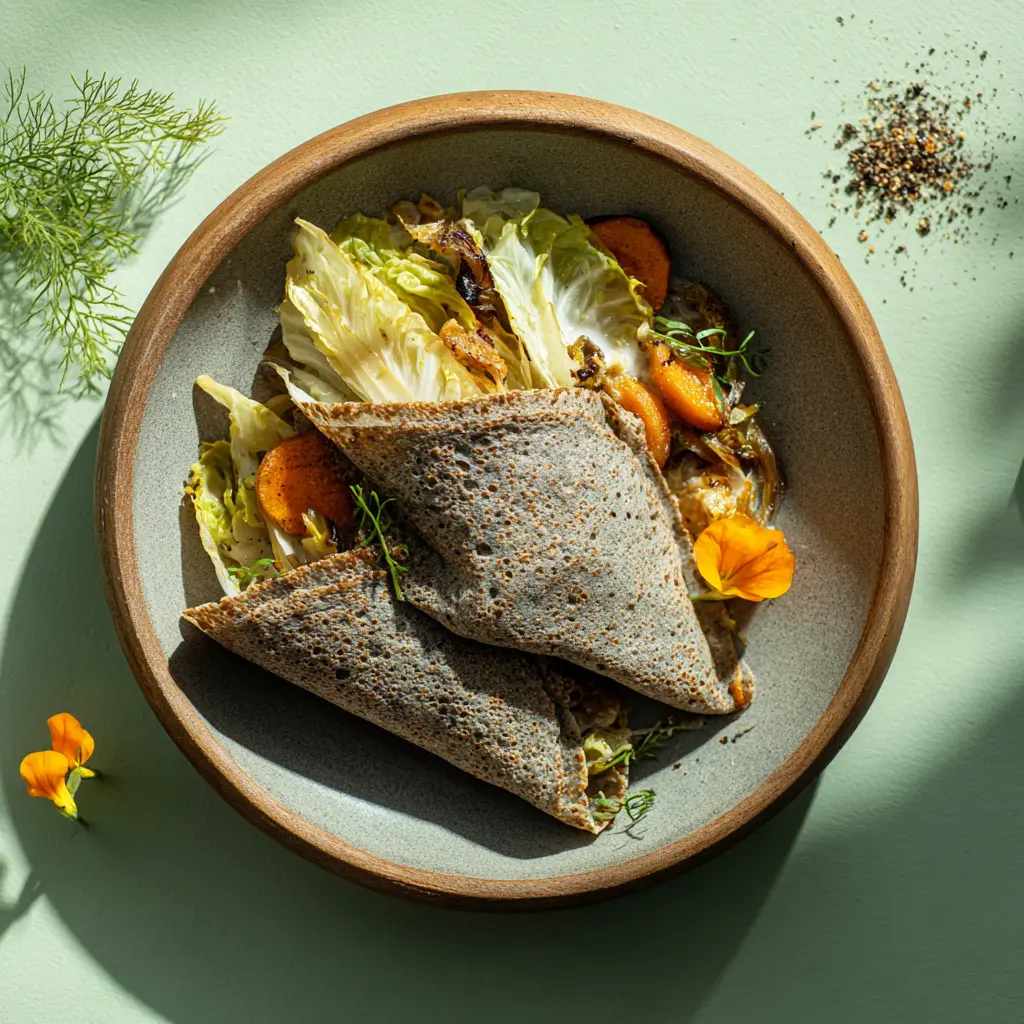 [5890] Pannequet franc-comtois végé à lembeurrée de chou