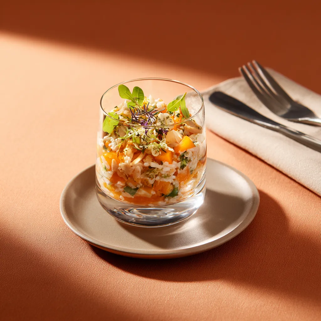 [7488] Verrine de salade de riz asiatique